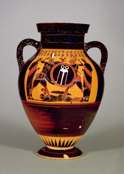 Belly Amphora depicting Priam and Achilles by Greek